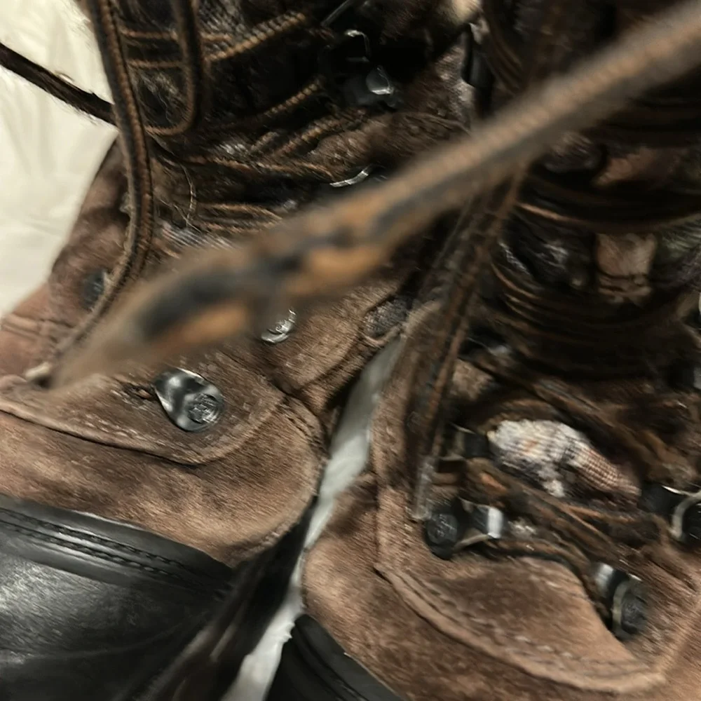 Youth Rocky Blizzard Stalker Brown Camo Boots